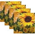 thumbnail image 5 of GZHJMY Sunflower Cloth Napkins Set of 4,Reusable Washable Polyester Dinner Table Napkins for Kitchen,Dining,Restaurant,Party Decoration, 5 of 7