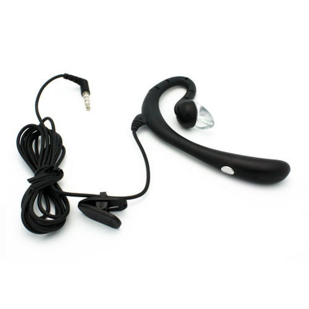 Earphone w Mic Wired Mono Headset for LG G8X ThinQ Phone - Headphone 3.5mm Single Earbud Hands-free Microphone Over-the-ear J1D