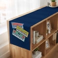 thumbnail image 6 of Blue Yellow Green Pianos Table Runner, Colorful Instrumentation Style Washable Cotton Linen Table Runners 120 Inches Long, Dresser Scarf Runner for Dining/Living Room/Kitchen/Square Tables 13''x120'', 6 of 9