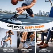 Whcool Adjustable Ankle Brace, Black, S
