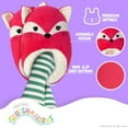 thumbnail image 4 of Squishmallow Fifi The Fox Dual Sizes Women'S Slippers., Hot Pink Cream, 5-6, 4 of 13