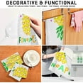 thumbnail image 4 of Cute Golden Hearts Pineapple Dish Towels Set of 6, Cartoon Washable Tea Towels Dishcloths Lint-Free 18x28 Inch Fast Drying for Home Kitchen Clean, 4 of 7