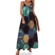 thumbnail image 1 of Vestido sin mangas azul y dorado Vestido mujer Vestido largo mujer, 1 of 7
