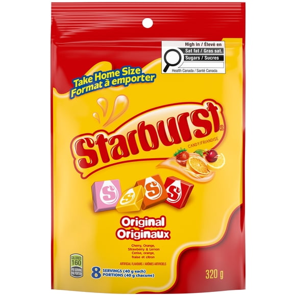 STARBURST, Original Chewy Candy, Take Home Bag, 320 g