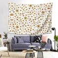 thumbnail image 5 of Gold Glitter Stars Pattern Decorative Tapestry 60x80 Inches Wall Hanging Tapestry For Bedroom Living Room, 5 of 6