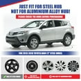 thumbnail image 5 of 4Pcs/Set Hubcaps,17 inch Wheel Rims Cover for 2013-2018 Toyota Rav4 Compatible with Steel Wheels,Snap on Installation,ABS+PC,Chrome, 5 of 7