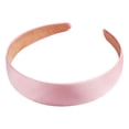 thumbnail image 2 of Naierhg 3cm Wide Hair Hoop Solid Color Cloth Wrapped Headband Soft Touch Hairband Versatile Hair Accessories Pink, 2 of 7