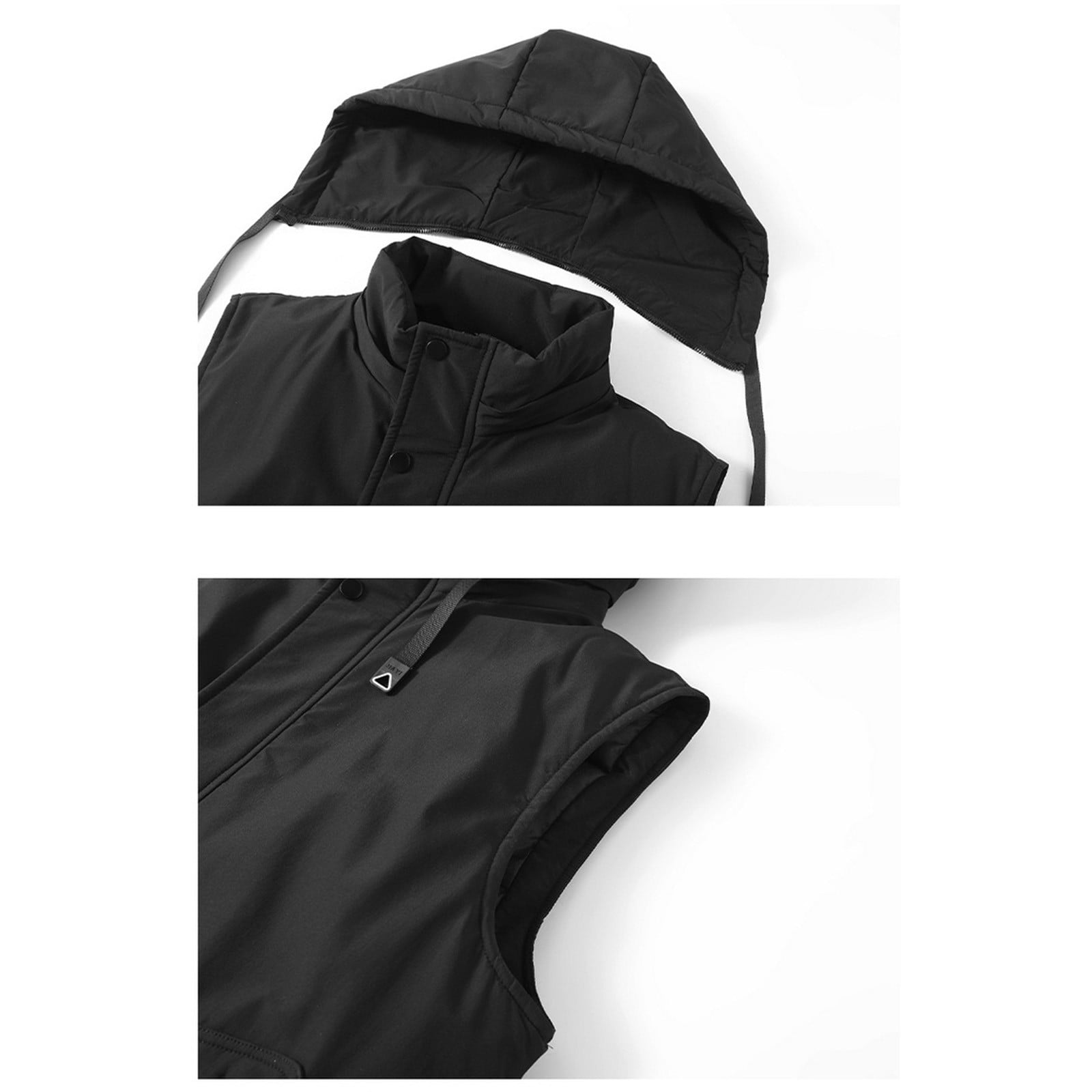 ZACPNCV Mens Lightweight Softshell Vest Windproof Sleeveless Jacket Zip Up Fleece Lined Vest Outerwear for Golf Running