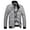 Grey, variant on Men's Lined Windbreaker Cozy Full Zip Wind Jacket Snow Jacket Long Sleeve Windproof Zip Up Casual Khaki XX-Large