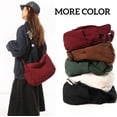thumbnail image 3 of Sunyuer Corduroy Crossbody Bag for Women, Large Capacity Retro Messenger Bag, Casual Lazy Style Shoulder Handbag, Adjustable Strap Lightweight Daily School Travel Purse, 3 of 8