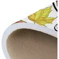 thumbnail image 7 of SKYSONIC 72x48in Thanksgiving Pumpkin Area Rug, Yellow Leaves Non-Slip Floor Carpet for Indoor Living Dining Room and Bedroom Area, 7 of 7