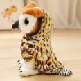 thumbnail image 3 of Búho de peluche de imitación, lindo pájaro estrigiforme, peluche de animal, muñeco suave para niños, regalo de cumpleaños, 3 of 6