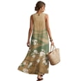 thumbnail image 2 of Xixirimido Plum Blossom Moutain Print Sleeveless Maxi Dresses for Women Elegant A-line Flowy Dress with Pockets Casual Summer Dresses Beach Vacation Resort Wear, 3X-Large, 2 of 7