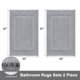 thumbnail image 3 of Juego de Alfombrillas de Baño SHACOS Súper Suaves 2 Piezas 50x80cm Gris Claro, 3 of 8