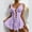 Purple, variant on Xysaqa Women's Mesh Nightgown Teddy Pajama Lingerie Dress Heart Printed Lace Babydoll Mini Nightdress S-3XL