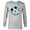 Athletic Heather, variant on The Original Mickey Mouse Retro Vintage - Long Sleeve T-Shirt for Men - Customized-White