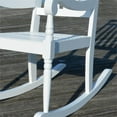 thumbnail image 3 of Carolina Classic Belmont Rocker à Lattes en Bois en Blanc, 3 of 3