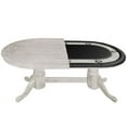 thumbnail image 2 of 84" TEXAS HOLDEM GAME TABLE - ANTIQUE WHITE, 2 of 2