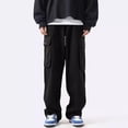 thumbnail image 2 of Zszcpp High Waisted Pants Men All Matching Plus Size Street Wear Cargo Pants Multi-Pocket Latest Lounge Trousers Casual Trouser, 2 of 5