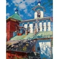 thumbnail image 2 of Sergei Arsenevich Vinogradov 20x24 Gold Ornate Framed and Double Matted Museum Art Print Titled - The Belfry of the Pskovo-Pechersky Monastery (1929), 2 of 4