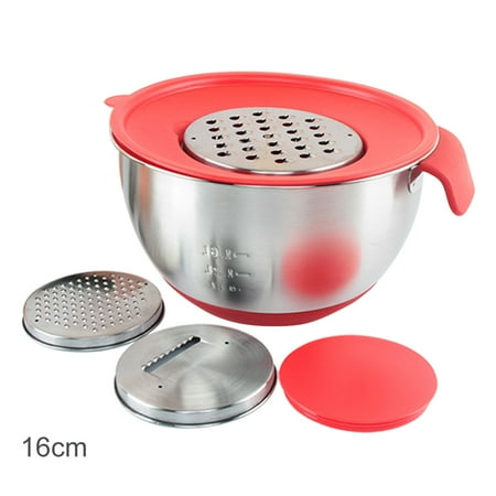

Ekeka Free Shipping Cookware Eggs Home Kitchen 3 Graters Stainless Steel Baking Mixing Bowl Salad