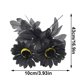 thumbnail image 4 of Flor de girasol simulada de Halloween color negro hojas negras altura de poda 41CM diámetro de flor 10 ANGGREK Otros, 4 of 8