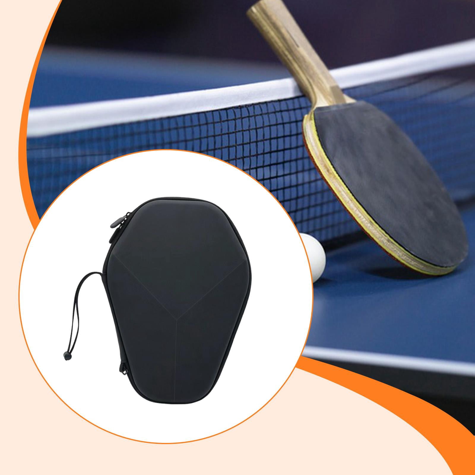 harayaa Table Tennis Racket Cover Paddle Case Easy to Carry Multi Scenario Organizer Portable Storage Bag for Sports Travel 28.5cmx20.5cm
