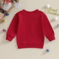 thumbnail image 3 of Koijhnb Ensemble de Noël pour Bébé Garçon Fille, Chandail en Molleton à Manches Longues avec Imprimé Lettre, Col Rond, 1-5 Ans, 3 of 6