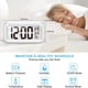 thumbnail image 4 of Reloj despertador portátil con control de luz y calendario que funciona con pilas para mesita de noche para todos (MIENTRAS), 4 of 5