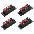 thumbnail image 1 of 4 Way Spring Terminal Clip Push Release Connector Plate Strip Block WP4-1 4Pcs, 1 of 6