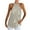Silver, variant on Lindreshi Tank Tops for Women Womens Casual Solid Color Round Neck Halter Sleeveless Tops Blouses Tops Tank Shirt Vest with Zipper