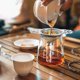thumbnail image 4 of Tea Strainers with Drip Bowls, Mesh Tea Infuser Stainless Steel Loose Leaf Tea Filter (Silver and Gold,4 Pieces, 4 of 4