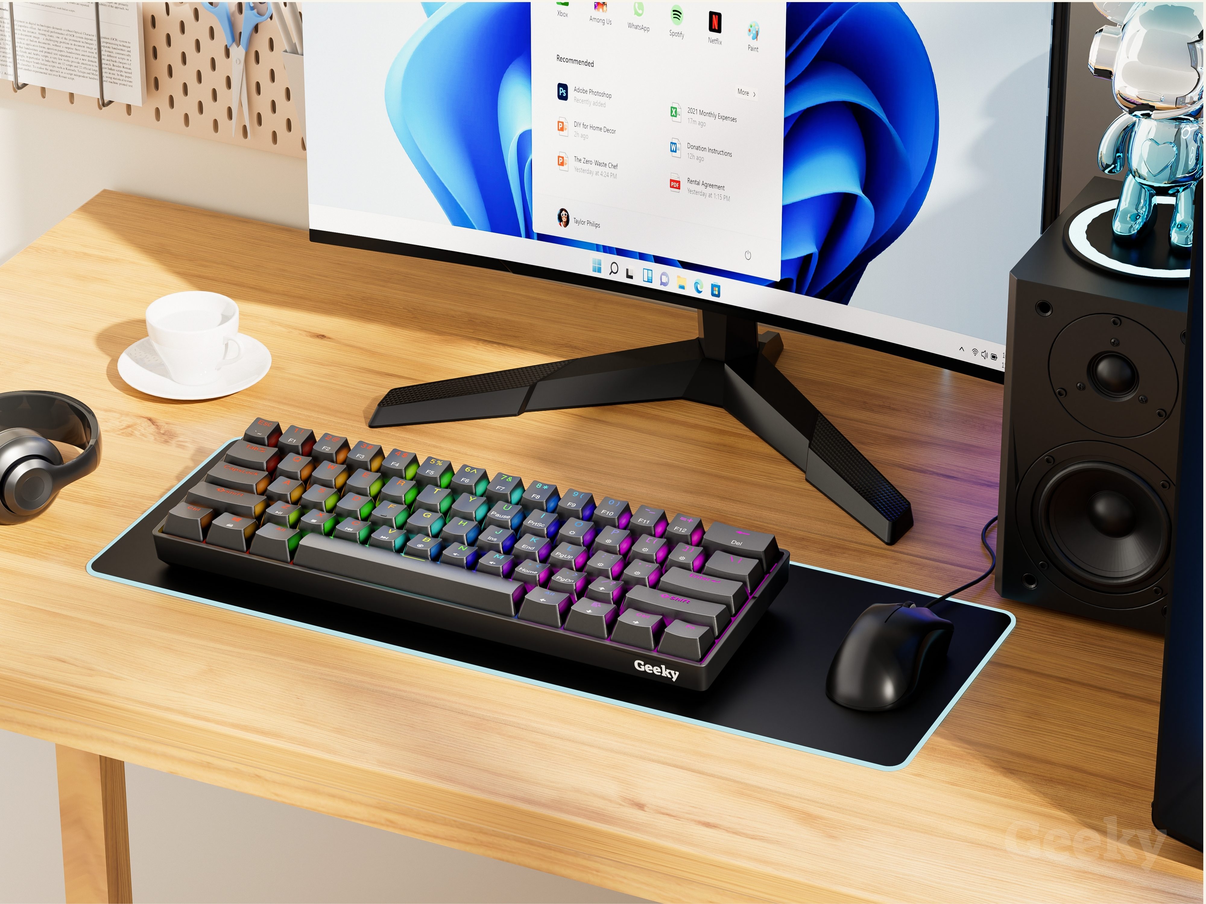 Geeky GK61 SE 60% Mechanical Gaming Keyboard photo 6