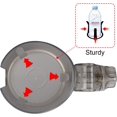 thumbnail image 4 of Universal Stroller Cup Holder, Cup Holder for Bike, Walker, Wheelchair, Scooter, Drink Holder Fits Large Size Cups, Water Bottles, Transparent Gray, 4 of 8