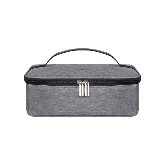Insulated Casserole Carrier, 9.84X6.29X3.14" Leakproof Lunch Bag, Portable Thermal Cooler Tote, Reusable Food Storage Pouch, Waterproof Lunch Carrier, Double Zipper Food Tote for Work Picnic