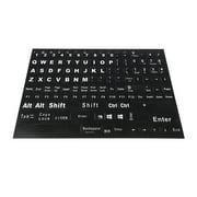1 Sheet Replacement Keyboard Sticker Keyboard English Letter Decal Supply