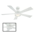 thumbnail image 2 of Wynd 52" Matte White Integrated LED Smart Ceiling Fan with Remote Control, 2 of 10