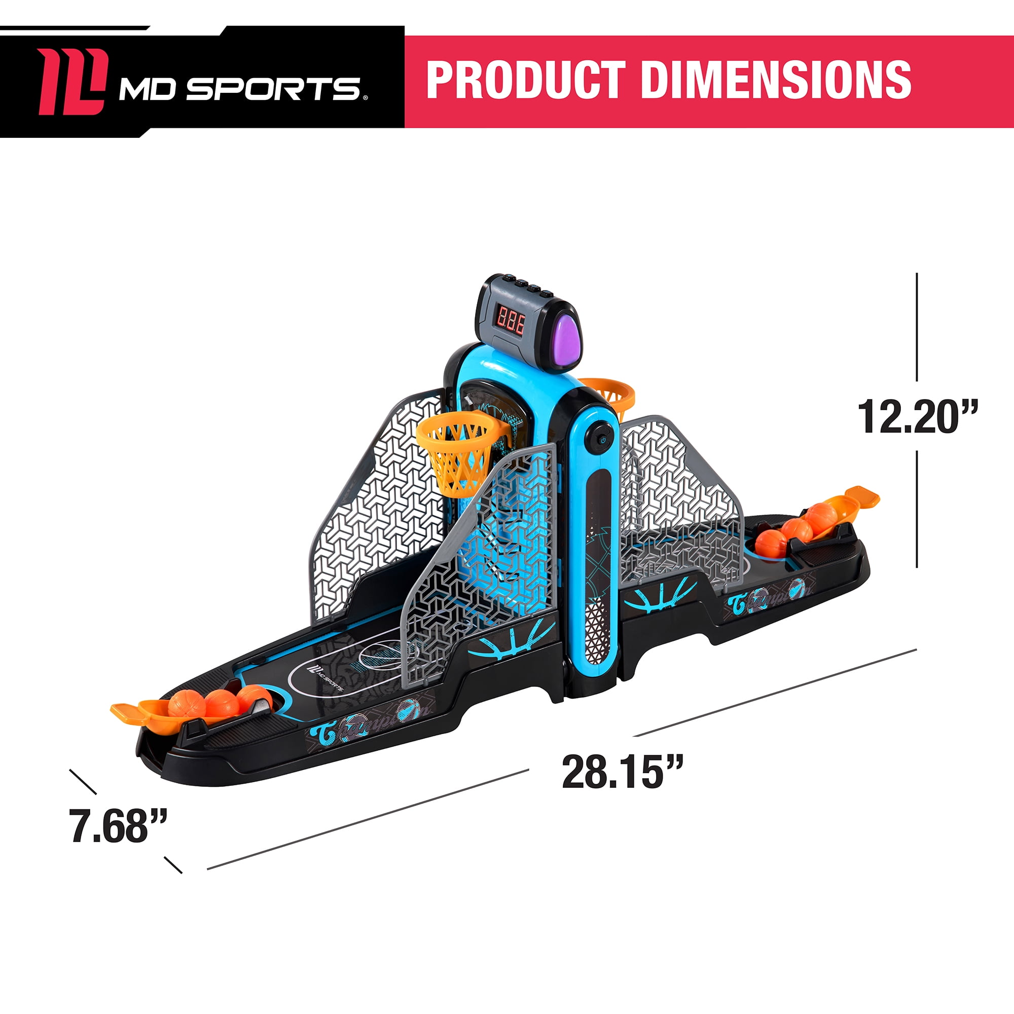 Shootout de basket-ball sur table à 2 joueurs, mini basket-ball d'arcade par MD Sports
