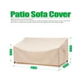 thumbnail image 2 of F&J Outdoors Waterproof Patio Sofa Cover 82"(W×39(D)×36/26"(H), 2 of 9