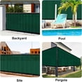 thumbnail image 6 of LOVE STORY Custom Size 4'x38' Dark Green Fence Privacy Screen Heavy Duty Mesh Windscreen Cover for Patio Garden (Customized), 6 of 6