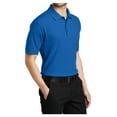 thumbnail image 4 of Yellow Rooster Male Silk Touch Polo Men Extended T-Shirts Strong Blue XS, 4 of 7
