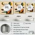 thumbnail image 4 of Designart "Retro-Colored Midcentury Geometric Minimalism III" Romantic Square Mirror Wall Decor Traditional - Large Blue Square Bathroom Mirror - Square Printed Wall Mirror Art, 4 of 5