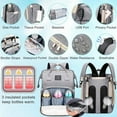 thumbnail image 4 of Diaper Bag Backpack, Baby Bag Diaper Bag with Changing Station Baby Girl Boy Waterproof Diaper Bag for Travel Baby,Rinder, 4 of 8
