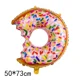thumbnail image 3 of Decoración para fiestas de cumpleaños de bebés de Disney, globo de película de aluminio, nuevo globo de donut, forma de piruleta de caramelo, 3 of 5