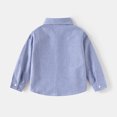 thumbnail image 6 of felwors Toddler Children's Cotton Shirts for Boys and Girls Long Sleeved Lapel Tops Baby Button Coats Casual Cartoon (Sky Blue,5-6 Years), 6 of 7