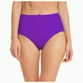 thumbnail image 6 of Hessimy Womens High Cut High Waisted Bikini Bottoms Tummy Control Bathing Suit Bottoms Swim Bottom Swimsuit Bottom(Z01-Purple,XL), 6 of 6