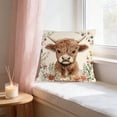 thumbnail image 7 of Throw Pillow Cover 18x18 Inch Cute Patterns Print Soft Breathable Hidden Zipper Decorative for Sofa Living Room by MPOISVA, 7 of 7