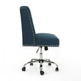thumbnail image 4 of Quentin Home Office Fabric Adjustable Swivel Office Chair, Navy Blue, 4 of 7