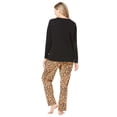 thumbnail image 3 of Dreams & Co. Women's Plus Size Long Sleeve Knit Pj Set Pajamas, 3 of 6