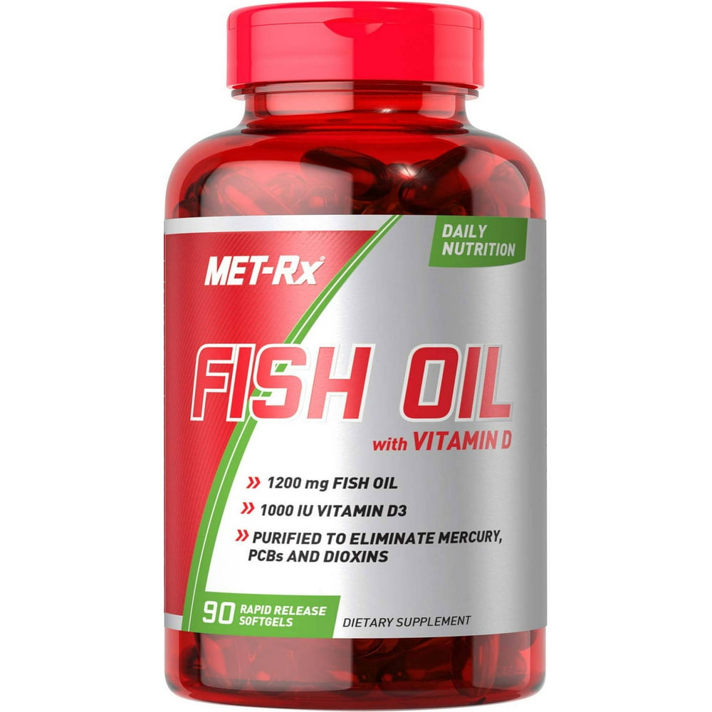 Fish Oil With Vitamin D Softgels, 90 Cou